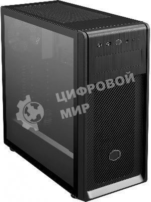 Компьютерный корпус без блока питания Cooler Master Elite 500, 2xUSB3.2, 1x120Fan, w/o PSU, Black, w/o ODD, Window TG left panel, ATX