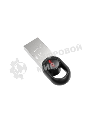 Флешка USB Netac UM2 (NT03UM2N-064G-20BK), 64Gb, USB 2.0, R/W 100/40, серебристый/черный