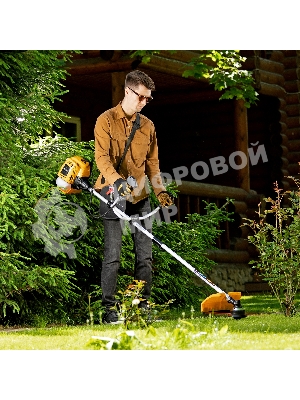Триммер бензиновый Denzel DTL-43S, 43 см3, разъемная штанга, состоит из 2 частей
