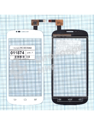Сенсорное стекло (тачскрин) для ZTE V829, белое