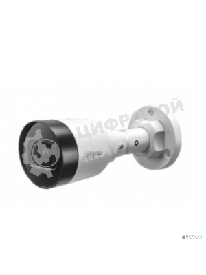 Уличная цилиндрическая IP-видеокамера Dahua DH-IPC-HFW1230S1P-0280B-S6 2Мп, 1/2.8” CMOS, объектив 2.8мм, детектор человка, ИК-подсветка до 30м, IP67, корпус: металл, пластик