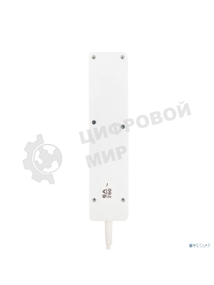 Удлинитель PROconnect 4 гнезда, 3 м, 3х0.75 мм², с/з, белый