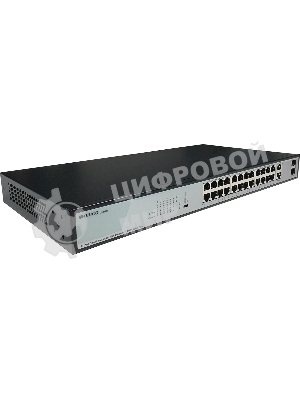 Коммутатор Origo OS2228P/370W OS2228P/370W/B1A (L2) 26x1 Гбит/с 2SFP 24PoE+ 370W неуправляемый