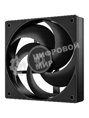 Вентилятор для корпуса ID-Cooling AS-120-K черный, 120 мм, 2000 об/мин, 27.2 дБ, 4 pin