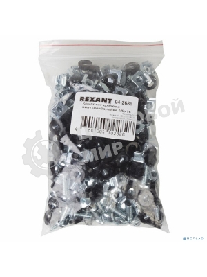 Комплект крепежа Rexant винт+шайба+гайка M6x16