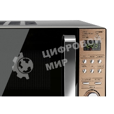 Микроволновая печь Centek CT-1574 (чёрный/золотой) 20л, 700W, Flat Tray <без повоторного стола>, керамика