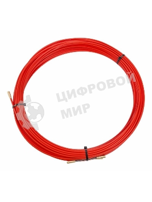 Протяжка кабельная Rexant (мини УЗК в бухте), стеклопруток, d=3,5мм, 30м красная