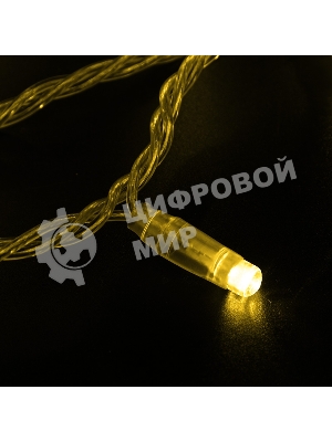 Гирлянда Neon-night Нить 10м, эффект мерцания (каждый 5-ый), прозрачный ПВХ, 230В, Желтый