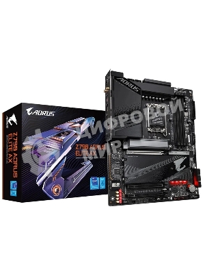 Материнская плата Gigabyte Z790 AORUS ELITE AX, LGA 1700, Intel Z790, 4xDDR5, 6xSATA, 4xM.2, 1xPCI-E 5.0 x16, 1xPCI-E 3.0 x4, 1xDP, 1xHDMI, 1x 2.5Gb LAN, 2xUSB-A 2.0, 3xUSB-A 3.2 Gen 1, 2xUSB-A 3.2 Gen 2, 1xUSB-C 3.2 Gen 2x2, 7.1, ATX