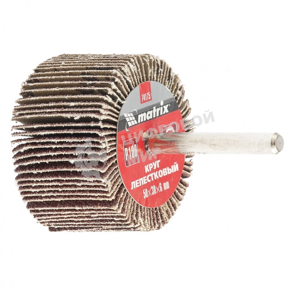 Круг лепестковый Matrix для дрели, 50 х 30 х 6 мм, P 60