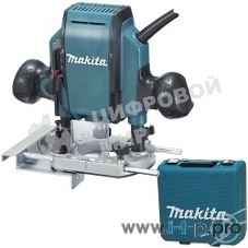 Фрезер Makita RP0900K 900Вт,27000об\м,ход-35мм,цанга-6\8мм,2.7кг,чем