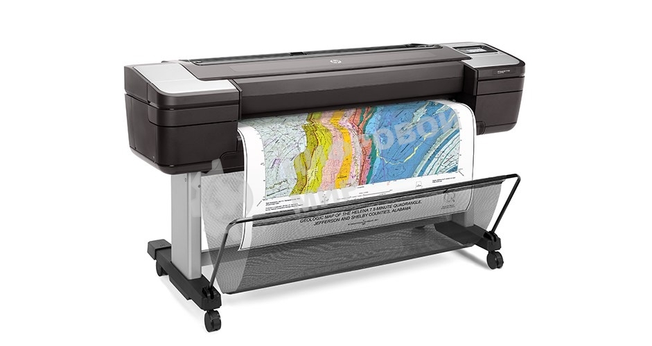 Плоттер струйный HP DesignJet T1700dr 44-in Printer (W6B56A), A0, цветной, 44