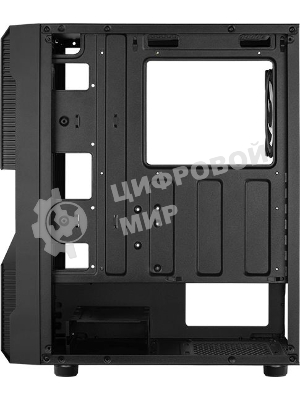 Компьютерный корпус Aerocool/Formula Menace Saturn FRGB-G-BK-v1 черный без БП ATX 4x120мм 2xUSB2.0 1xUSB3.0 audio bott PSU