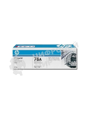 Картридж лазерный HP CE278A черный LJ P1566/P1606 (2100 стр.)