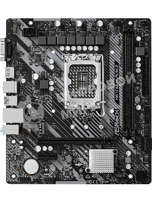 Материнская плата ASRock H610M-HVS/M.2 R2.0, LGA 1700, Intel H610, 2xDDR4, 4xSATA, 1xM.2, 1xPCIe 4.0 x16, 1xPCIe x1, 1xHDMI, 1xVGA, 1x 1Gb LAN, 4xUSB-A 2.0, 2xUSB-A 3.2 Gen 1, 3x3.5 мм, 7.1, mATX