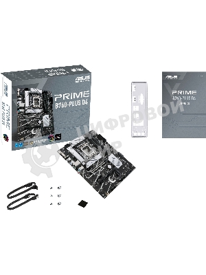 Материнская плата ASUS PRIME B760-PLUS D4, LGA 1700, Intel B760, 4xDDR4, 4xSATA, 3xM.2, 1xPCIe 4.0 x4, 1xPCIe 5.0 x16, 1xHDMI, 1xDP, 1xVGA, 1x 2.5Gb LAN, 1xUSB 3.2 Gen 2, 2xUSB-A 3.2 Gen 2, 3x3.5 мм, 7.1, ATX