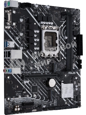 Материнская плата ASUS PRIME H610M-E D4-CSM, LGA 1700, Intel H610, 2xDDR4, 4xSATA, 2xM.2 PCIe 3.0 (x2, x4), 1xPCIe 4.0 x16, 1xPCIe x1, 1xHDMI, 1xDP, 1xVGA, 2xUSB-A 2.0, 2xUSB-A 3.2 Gen 1, 1x 1Gb LAN, 3x3.5 мм, 7.1, mATX