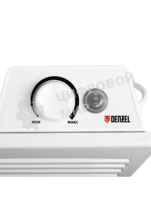 Конвектор Denzel XCE-1000 белый, 1000 Вт, 15 м2, термостат