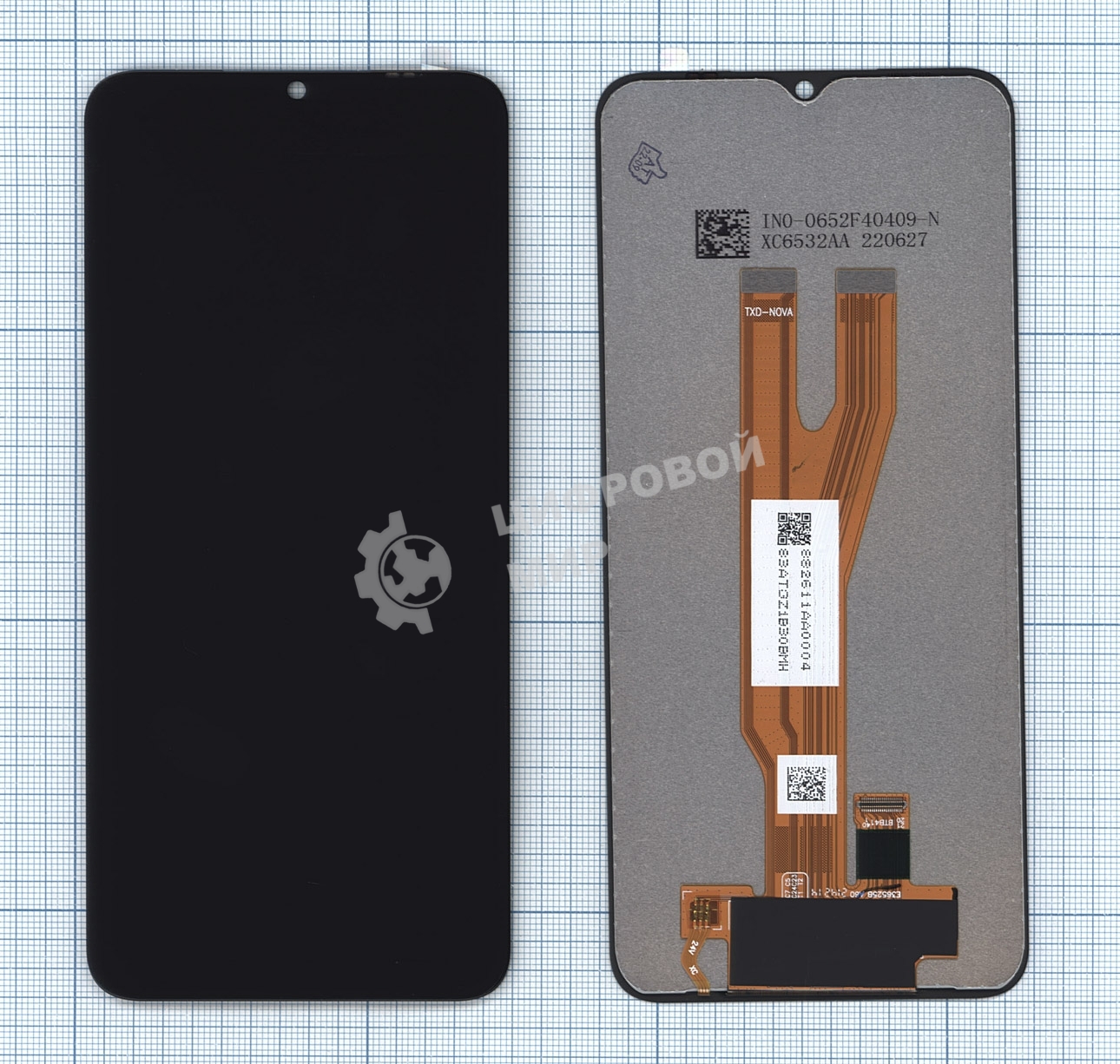 Дисплей для Samsung Galaxy A03 Core SM-A032F черный