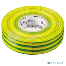 Изолента ПВХ Navigator 15 мм (рул.20м) жел/зел. NIT-B15-20/YG