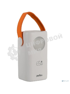 Портативный аккумулятор Perfeo Powerbank MOON 65W 40000 mAh/LED дисплей/PD+QC 3.0/2Type-C/2 USB/,max 65W/White