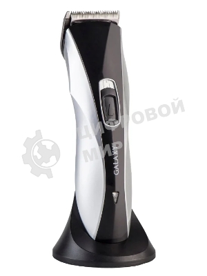 Набор для стрижки Galaxy Line GL 4155, черный с серебристым, лезвия из японской нержавеющей стали, индикатор работы и заряда, время непрерывной работы 45 мин, 4 насадки–расчески (3, 6, 9, 12 мм), эргономичный дизайн