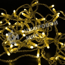 Гирлянда Neon-night Нить 10м, с эффектом мерцания, прозрачный ПВХ, 24В, Желтый