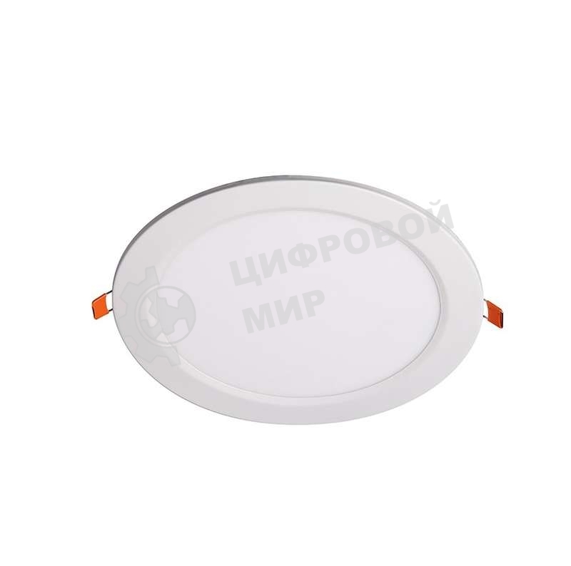 Светильник светодиодный JazzWay ультратонкий встраив. PPL-R 15Вт 4000К IP40 WH d190мм круглый
