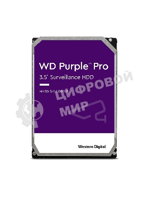 Жесткий диск WD Original SATA-III 10Tb WD101PURP Video Purple Pro (7200rpm) 256Mb 3.5