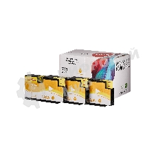 Набор струйных картриджей Sakura CZ136A (№711 Yellow 3-pack) для HP, желтый, 26 мл. (3шт)