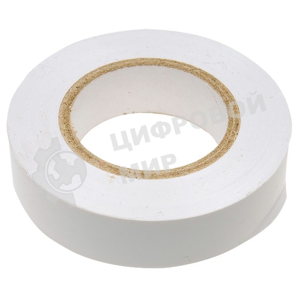 Изолента Сибртех ПВХ, 15 мм х 10 м, белая