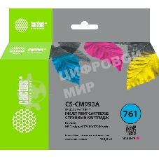 Картридж струйный Cactus CS-CM993A №761 пурпурный (400мл) для HP HP DesignJet T7100/Т7200