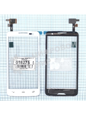 Сенсорное стекло (тачскрин) для Alcatel One Touch X'POP 5035X белое