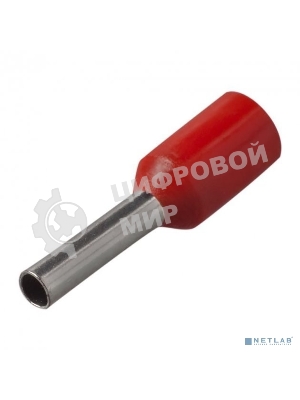 Наконечник-гильза изол. Е1012 1 кв.мм (уп. 100 шт) IEK UGN10-001-03-12