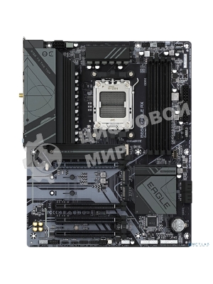 Материнская плата GIGABYTE B650 EAGLE AX (V1.1), AM5, AMD B650, 4xDDR5, 4xSATA, 3xM.2, 1xPCI-E 4.0 x16, 3xPCI-E 3.0 x1, 1xHDMI, 1xDP, 1x 1Gb LAN, 2xUSB 3.2 Gen 2, 1xUSB 3.2 Gen 1, 6xUSB 2.0, 3x3.5 мм, 7.1, Standard-ATX