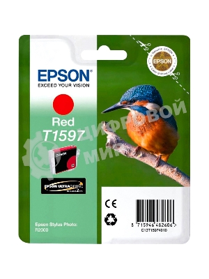 Картридж струйный Epson C13T15974010 красный для Epson St Ph R2000