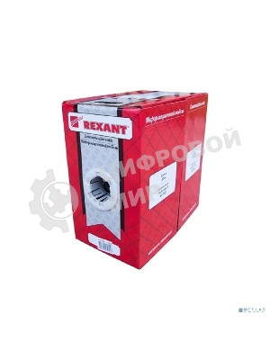 Кабель витая пара Rexant FTP 4PR 24AWG, cat.5e наружный (OUTDOOR) (бухта 305м) (в коробке)