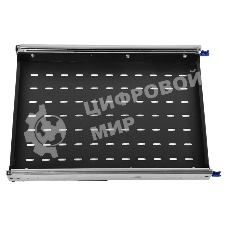 ЦМО Полка усиленная с телескопическими направляющими грузоподъемностью 150 кг глубина 620 мм черный