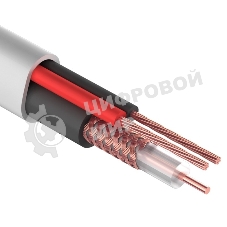 Кабель Rexant КВК-В-2+2x0,75 мм² (Cu/Cu) белый (бухта 200 м) 01-4101-1