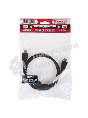 Кабель Rexant HDMI - HDMI 1.4, 1 метр Gold