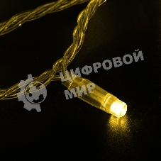 Гирлянда Neon-night Нить 10м, с эффектом мерцания, прозрачный ПВХ, 24В, Желтый