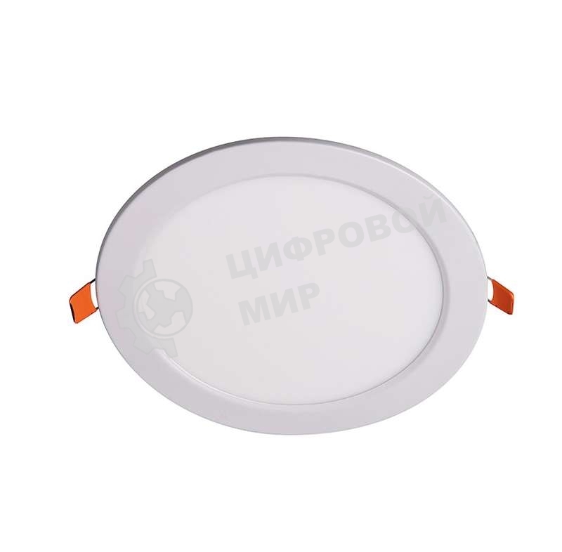 Светильник светодиодный JazzWay ультратонкий встраив. PPL-R 12Вт 6500К IP40 WH d170мм круглый