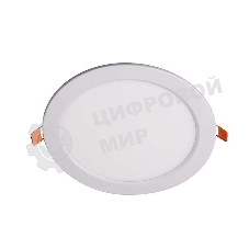 Светильник светодиодный JazzWay ультратонкий встраив. PPL-R 12Вт 6500К IP40 WH d170мм круглый