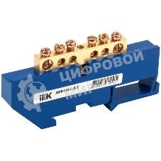 Шина нулевая ШНИ-6х9-6-Д-С на DIN-изол. ШНИ IEK YNN10-69-6D-K07