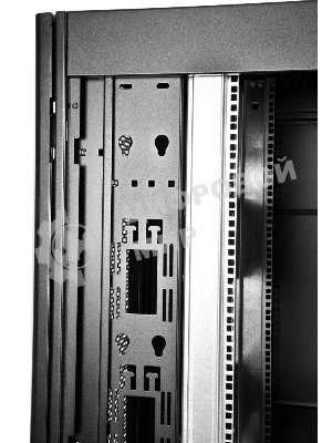 Шкаф серверныйЦМО! ПРОФ напольный 42U (800x1200) дверь перфорированная 2 шт., черный, в сборе (ШТК-СП-42.8.12-44АА-9005)