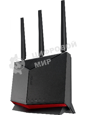 Маршрутизатор ASUS RT-BE86U, черный/красный, 90IG08W0-MO9A0V