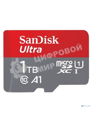 Флеш карта microSD 1Tb SanDisk microSDXC Class 10 Ultra (SD адаптер) UHS-I A1 140Mb/s