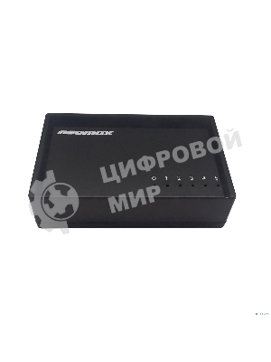 Коммутатор неуправляемый NEOMAX NMS-105P-100-P, 5 портов 100 Mbps, пластик