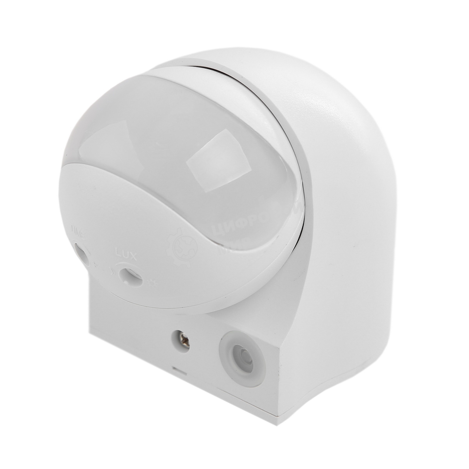 Детектор движения ДД 010 1100Вт угол. обз. 180град. IP44 бел. IEK LDD10-010-1100-001