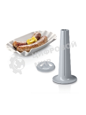 Мясорубка электрическая Bosch MFW68660 черный, 2200 Вт, 4.3 кг/мин, реверс, защита от перегрузки, металлический лоток, насадки - 10